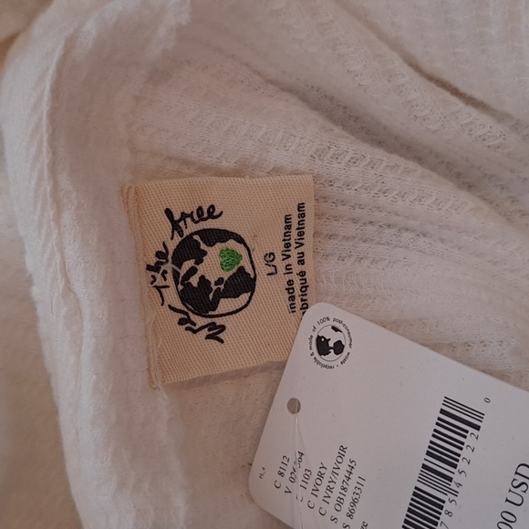 NWT Free People We The Free Super Natural Thermal Hoodie Top - Picture 9 of 9